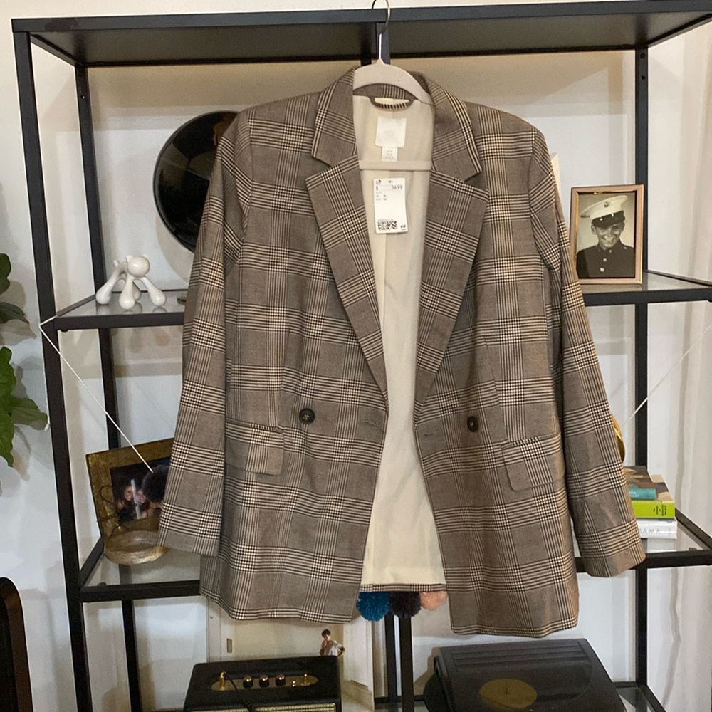 H&M Plaid Blazer